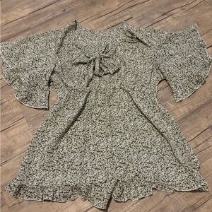 Tie Front Romper